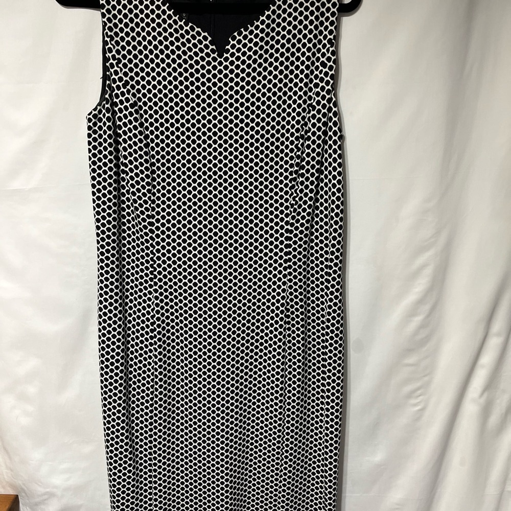 Talbots Monochrome Patterned Midi‎ Dress